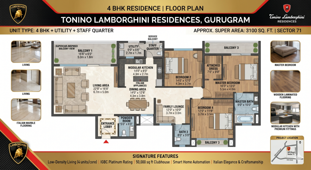 Tonino Lamborghini Residences Gurgaon sector 71